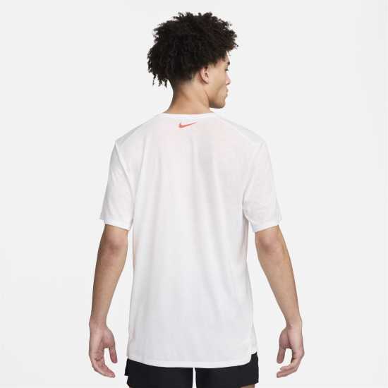 Nike Rise 365 Run Energy Men's Short-Sleeve Running Top Бяло Мъжко облекло за едри хора