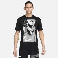 Nike Rise 365 Run Energy Men's Short-Sleeve Running Top Черно/Бяло Атлетика