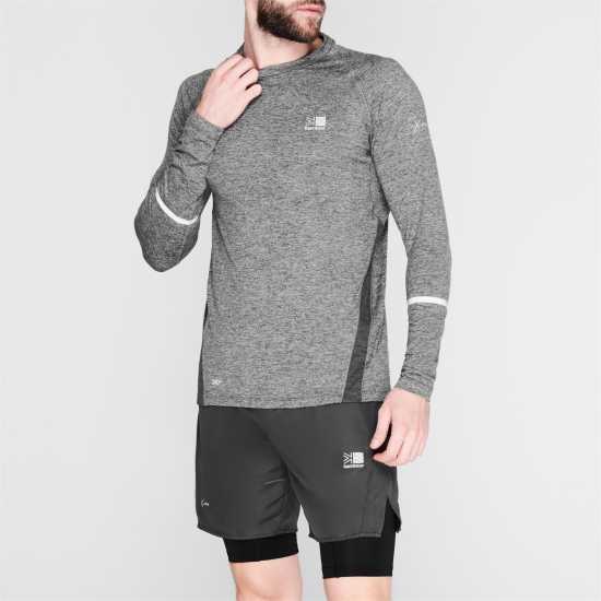 Karrimor Мъжка Блуза Xlite Long Sleeve T Shirt Mens  Основен слой дрехи за бягане