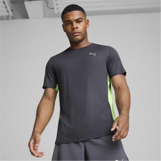 Puma Мъжко Горнище За Бягане Run Favorite Velocity Tee Running Top Mens Галактически Атлетика