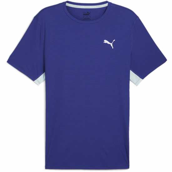 Puma Мъжко Горнище За Бягане Run Favorite Velocity Tee Running Top Mens Лазурит Атлетика