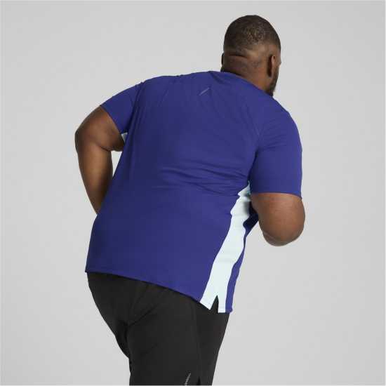 Puma Мъжко Горнище За Бягане Run Favorite Velocity Tee Running Top Mens Лазурит Атлетика