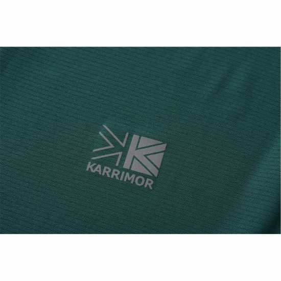 Мъжко Горнище С Цип Karrimor Long Sleeve Zip Top Mens Синьо-зелено Мъжки горнища с цип