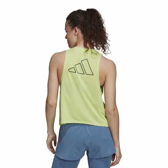 Adidas Дамски Потник Run Icons 3 Bar Tank Top Womens Running Vest  Потници за бягане