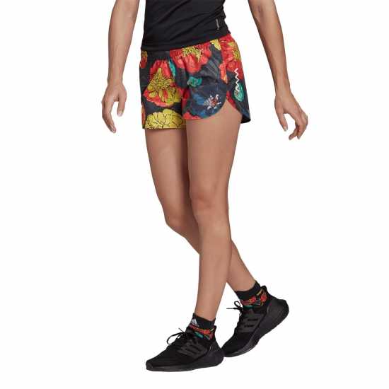 Adidas Дамски Шорти Run Fast Flower Running Shorts Womens Short  Дамски клинове за фитнес