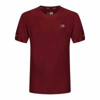 Мъжка Тениска Karrimor Run Short Sleeve T Shirt Mens Бордово Атлетика