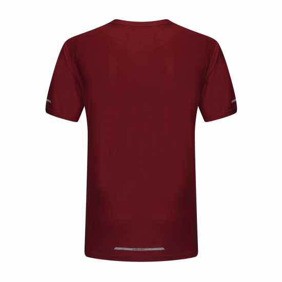 Мъжка Тениска Karrimor Run Short Sleeve T Shirt Mens Бордово Атлетика