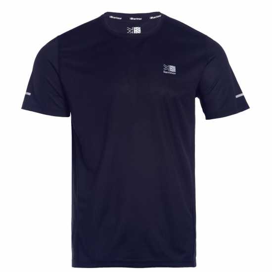 Мъжка Тениска Karrimor Run Short Sleeve T Shirt Mens Морска синьо Мъжко облекло за едри хора