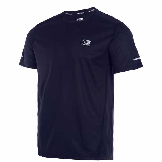 Мъжка Тениска Karrimor Run Short Sleeve T Shirt Mens Морска синьо Мъжко облекло за едри хора