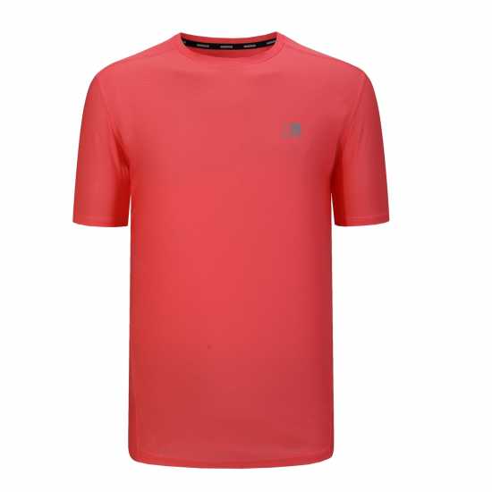 Мъжка Тениска Karrimor Run Short Sleeve T Shirt Mens Мандарин Мъжко облекло за едри хора