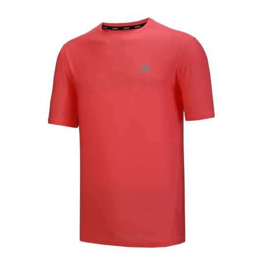 Мъжка Тениска Karrimor Run Short Sleeve T Shirt Mens Мандарин Мъжко облекло за едри хора