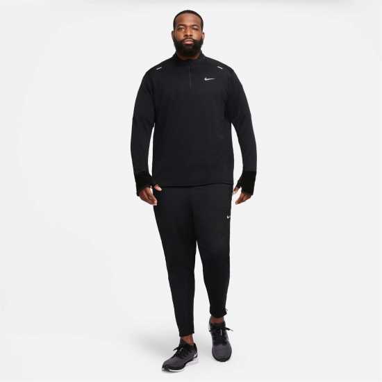 Nike Therma-FIT Repel Element Men's 1/4-Zip Running Top ЧЕРНО/ОТРАЗЯВАЩО Атлетика