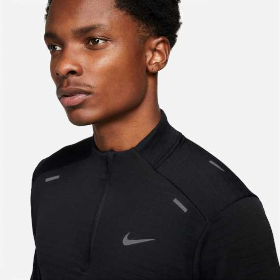 Nike Therma-FIT Repel Element Men's 1/4-Zip Running Top ЧЕРНО/ОТРАЗЯВАЩО Атлетика