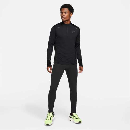 Nike Therma-FIT Repel Element Men's 1/4-Zip Running Top ЧЕРНО/ОТРАЗЯВАЩО Атлетика