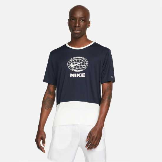 Nike Dri-FIT Heritage Men's Short-Sleeve Running Top  Мъжки дрехи за бягане