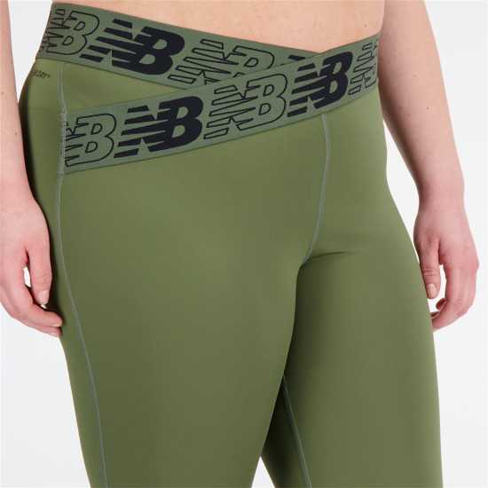 New Balance Relentless Tights Ld99 Дълбок маслинен Дамски клинове за фитнес