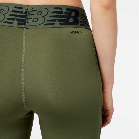 New Balance Relentless Tights Ld99 Дълбок маслинен Дамски клинове за фитнес