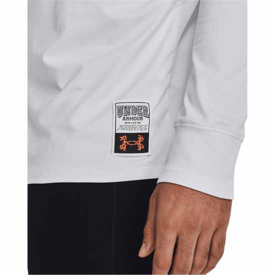 Under Armour Мъжко Горнище Дълъг Ръкав Run Like An Animal Long Sleeve Top Mens Бяло Мъжко облекло за едри хора