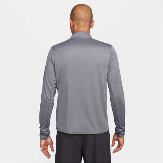 Nike Мъжко Горнище За Бягане Half Zip Core Long Sleeve Running Top Mens Димно сиво Мъжко облекло за едри хора