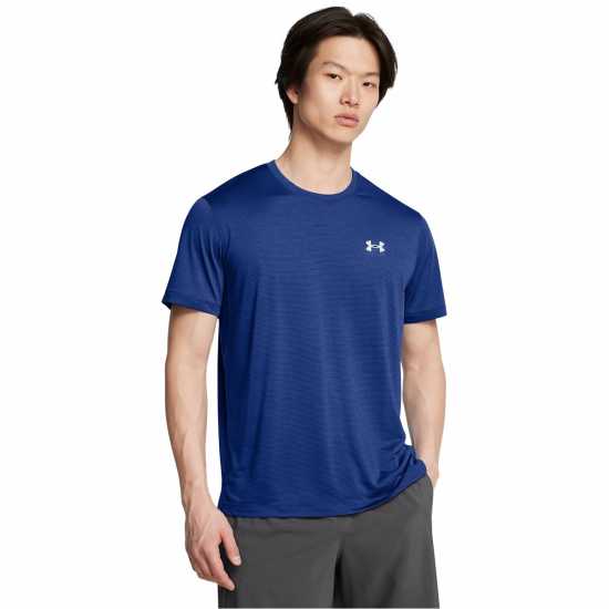 Under Armour Armour Streaker Tee Mens Техническо синьо Атлетика