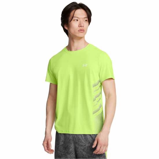 Under Armour Launch Elite Graphic T-Shirt. Mens Морф Зелено Атлетика