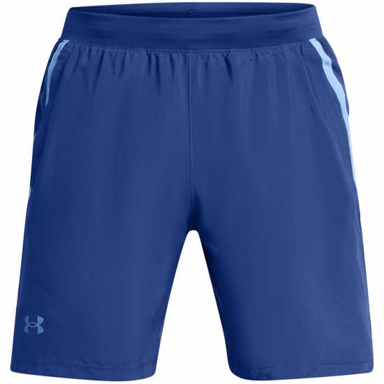 Under Armour Launch 7'' Mens Short Техническо синьо Мъжко облекло за едри хора