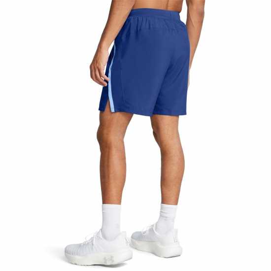 Under Armour Launch 7'' Mens Short Техническо синьо Мъжко облекло за едри хора