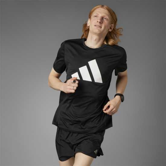 Adidas Run It T-Shirt Черно Атлетика