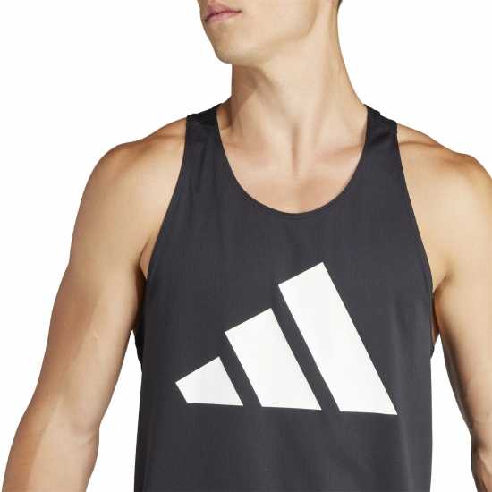 Adidas Run It Tank Top Черно Атлетика