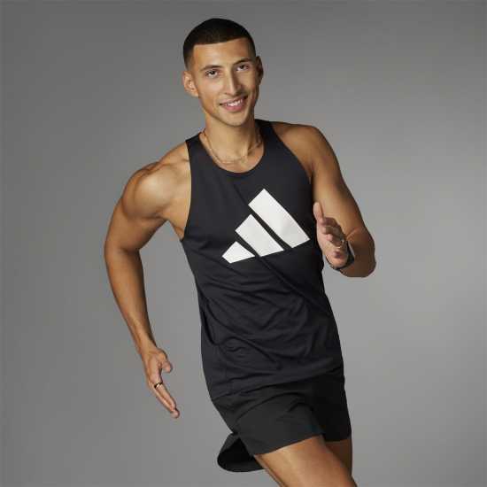 Adidas Run It Tank Top Черно Атлетика