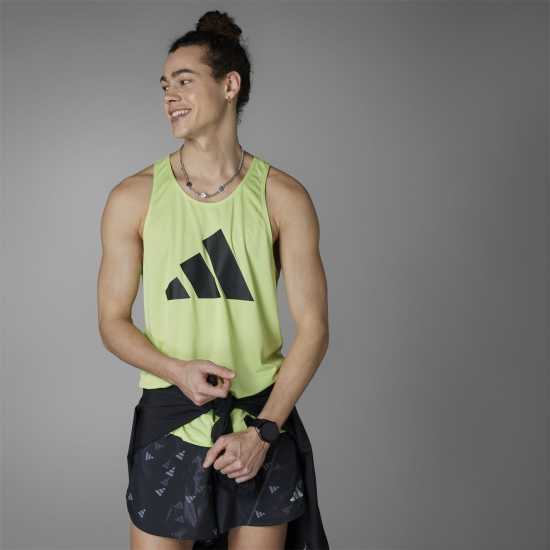 Adidas Run It Tank Top Пулс Лайм Атлетика