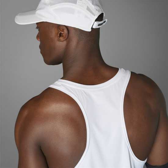 Adidas Мъжки Потник Adizero Essentials Running Tank Top Mens Бяло Атлетика