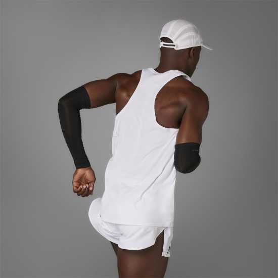 Adidas Мъжки Потник Adizero Essentials Running Tank Top Mens Бяло Атлетика