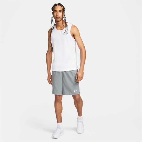 Nike Dri-FIT Miler Men's Running Tank White/Silver Атлетика