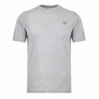 New Balance Athletic Short Sleeve Running T-Shirt Сиво Атлетика