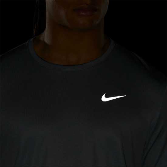 Nike Miler Men's Dri-FIT UV Long-Sleeve Running Top Сиво Атлетика