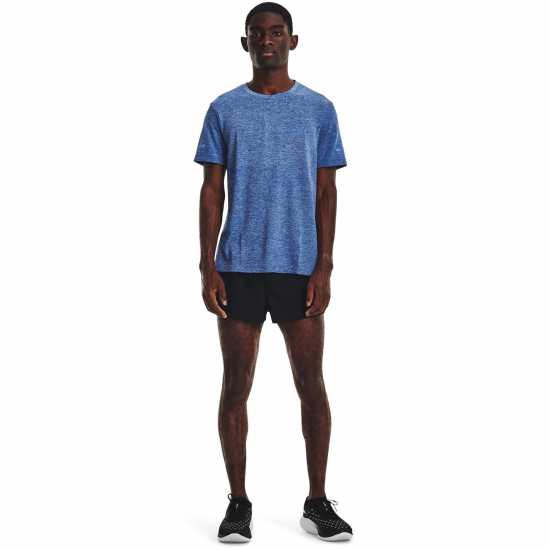 Under Armour Seamless Stride Ss Blue Мъжко облекло за едри хора