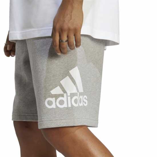 Adidas Мъжки Шорти Big Logo French Terry Shorts Mens Сива Хизър Атлетика