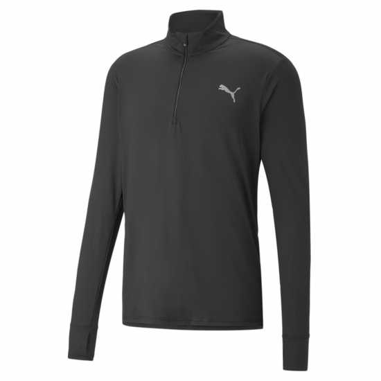 Puma Favorite Quarter Zip M Черно Мъжко облекло за едри хора