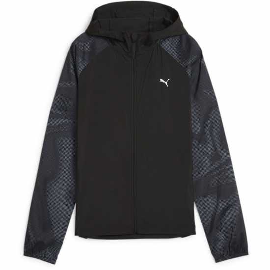 Puma Тъкано Горнище Favorite Aop Woven Jacket W Пума Черно/Сиво Атлетика