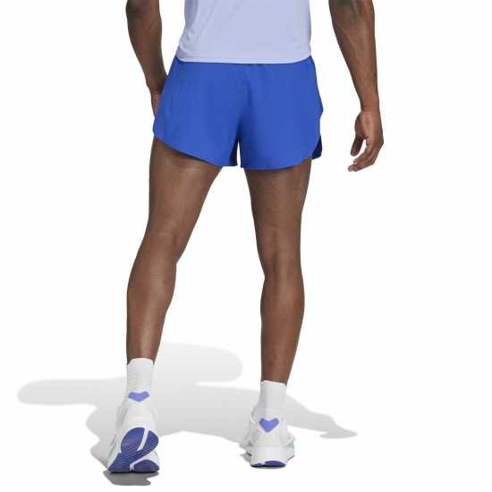 Adidas Мъжки Шорти Adizero Essentials Running Split Shorts Mens Отбор Кралско Синьо Атлетика