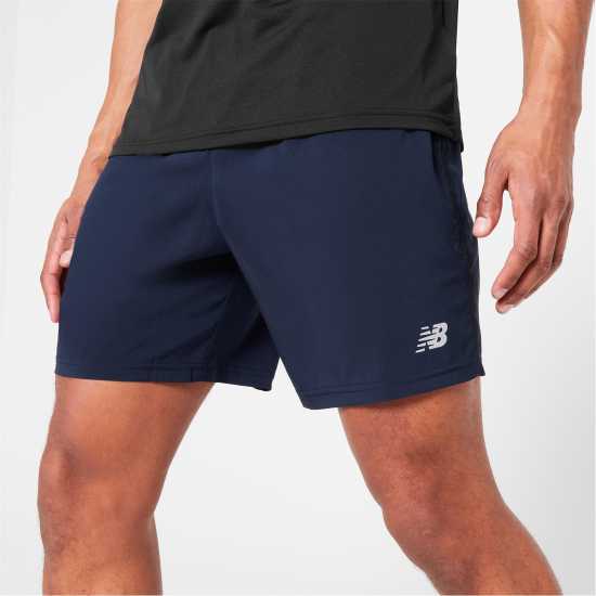 New Balance Accelerate 7 Inch Men's Shorts Морска синьо Атлетика