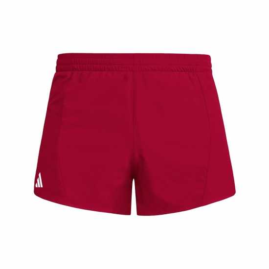 Adidas Adizero Essentials Running Shorts Отбор Сила Червено Атлетика