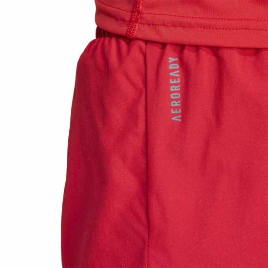 Adidas Adizero Essentials Running Shorts Отбор Сила Червено Атлетика