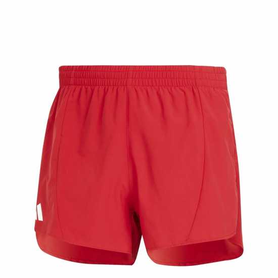 Adidas Adizero Essentials Running Shorts Отбор Сила Червено Атлетика