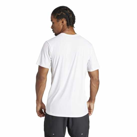 Adidas Мъжка Риза Adizero Essentials Running T-Shirt Mens Бяло Атлетика