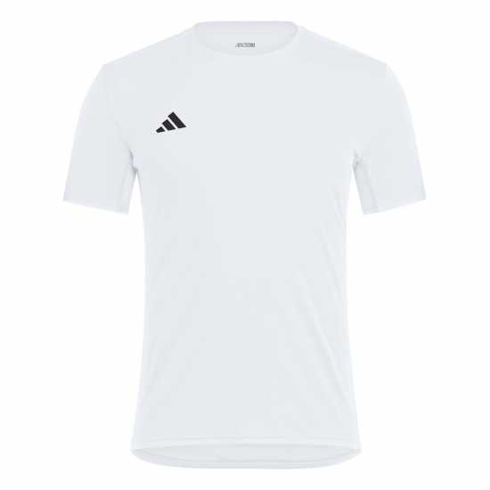 Adidas Мъжка Риза Adizero Essentials Running T-Shirt Mens Бяло Атлетика