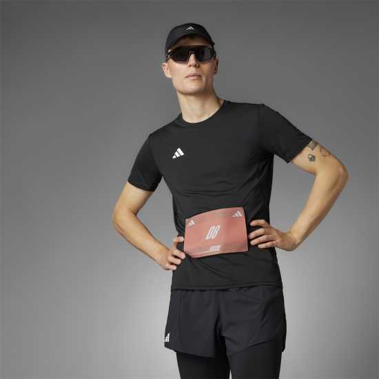 Adidas Мъжка Риза Adizero Essentials Running T-Shirt Mens Черно Мъжки ризи