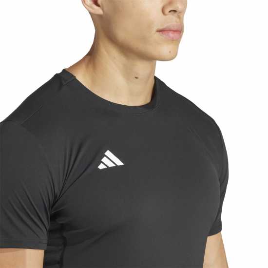 Adidas Мъжка Риза Adizero Essentials Running T-Shirt Mens Черно Мъжки ризи