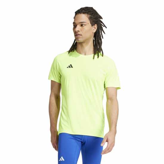 Adidas Мъжка Риза Adizero Essentials Running T-Shirt Mens Ясно Лимон Атлетика